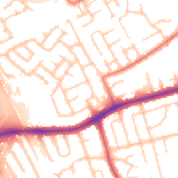 Daytime road noise heatmap for CH43 0QY