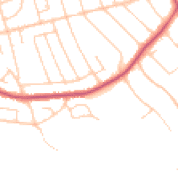 Daytime road noise heatmap for CH43 0RA