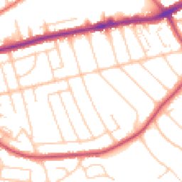 Daytime road noise heatmap for CH43 0RB