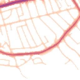 Daytime road noise heatmap for CH43 0RF