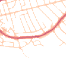 Daytime road noise heatmap for CH43 0RG