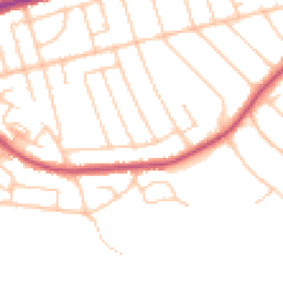 Daytime road noise heatmap for CH43 0RH