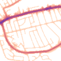 Daytime road noise heatmap for CH43 0RL