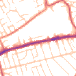 Daytime road noise heatmap for CH43 0RZ