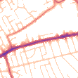 Daytime road noise heatmap for CH43 0SD