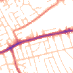 Daytime road noise heatmap for CH43 0SE