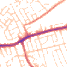 Daytime road noise heatmap for CH43 0SF