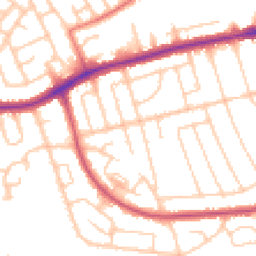Daytime road noise heatmap for CH43 0SP
