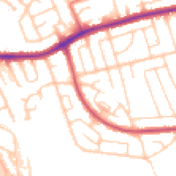 Daytime road noise heatmap for CH43 0SY