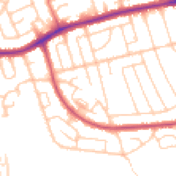Daytime road noise heatmap for CH43 0TF