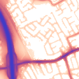 Daytime road noise heatmap for CH43 0UY
