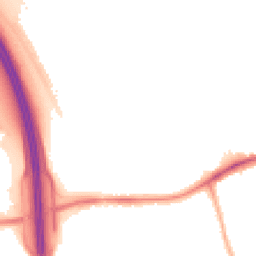 Night-time road noise heatmap for CH43 0UY