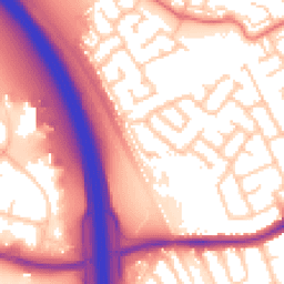 Daytime road noise heatmap for CH43 0XF
