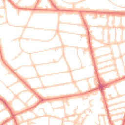Daytime road noise heatmap for CH43 1AB