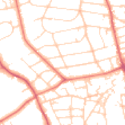 Daytime road noise heatmap for CH43 1UY