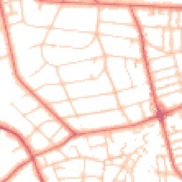 Daytime road noise heatmap for CH43 1XE