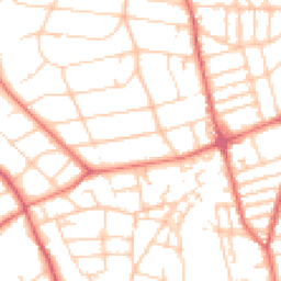 Daytime road noise heatmap for CH43 1XU