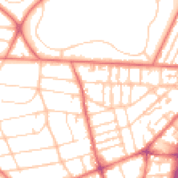 Daytime road noise heatmap for CH43 1XX