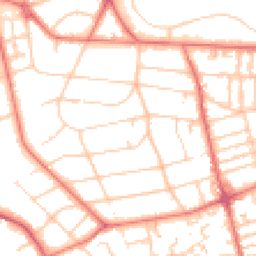 Daytime road noise heatmap for CH43 1YA