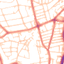 Daytime road noise heatmap for CH43 1YG