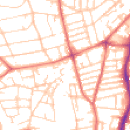 Daytime road noise heatmap for CH43 1YQ