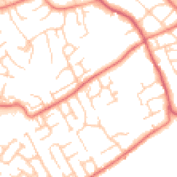 Daytime road noise heatmap for CH43 2GT