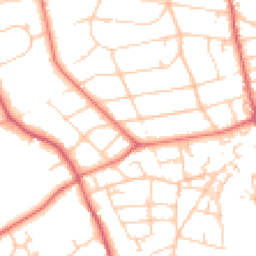 Daytime road noise heatmap for CH43 2HZ