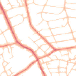 Daytime road noise heatmap for CH43 2JJ