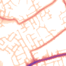 Daytime road noise heatmap for CH43 2LT