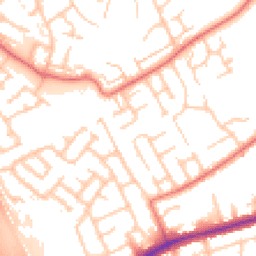 Daytime road noise heatmap for CH43 2NB