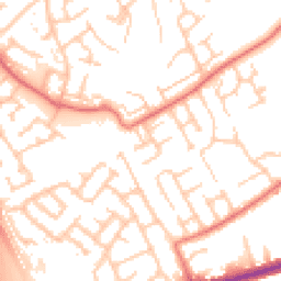 Daytime road noise heatmap for CH43 2NE