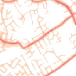 Daytime road noise heatmap for CH43 2NN