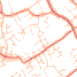 Daytime road noise heatmap for CH43 2NW