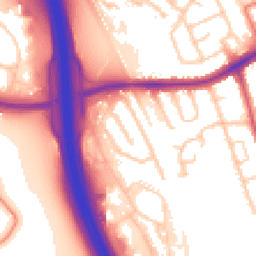 Daytime road noise heatmap for CH43 3AU