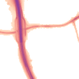 Night-time road noise heatmap for CH43 3AU