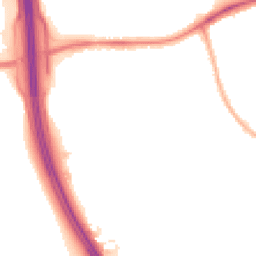 Night-time road noise heatmap for CH43 3AX