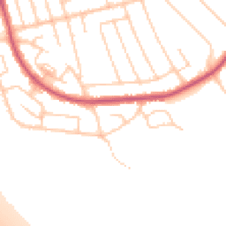 Daytime road noise heatmap for CH43 3DA
