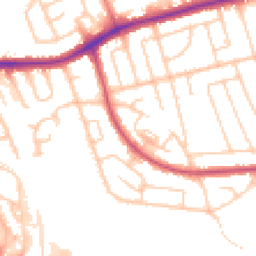 Daytime road noise heatmap for CH43 3DN