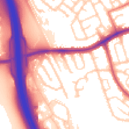 Daytime road noise heatmap for CH43 3DR