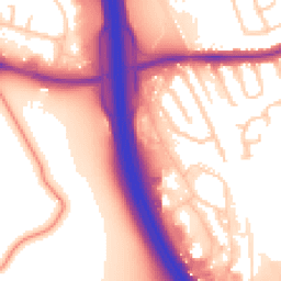 Daytime road noise heatmap for CH43 3EA