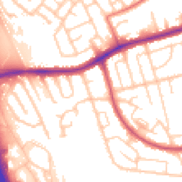 Daytime road noise heatmap for CH43 3ER