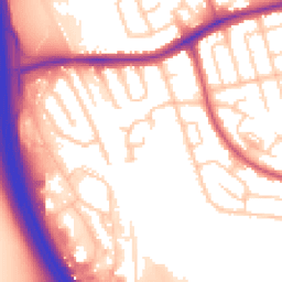 Daytime road noise heatmap for CH43 3HA