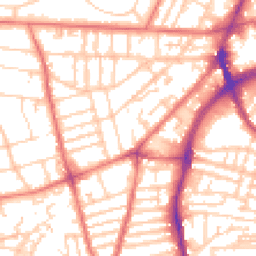 Daytime road noise heatmap for CH43 4TT