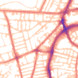 Daytime road noise heatmap for CH43 4YE