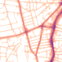 Daytime road noise heatmap for CH43 5RF