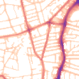 Daytime road noise heatmap for CH43 5RJ