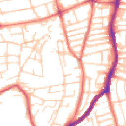 Daytime road noise heatmap for CH43 5RU