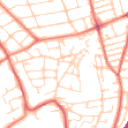Daytime road noise heatmap for CH43 5SU
