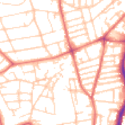 Daytime road noise heatmap for CH43 5TJ