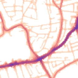 Daytime road noise heatmap for CH43 5XE